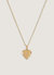 Maison Heart Locket Necklace - Gold