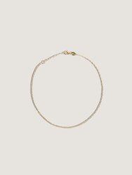 Micro Rolo Anklet - Gold