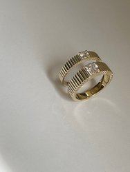 Mini Solis Ribbed Ring II