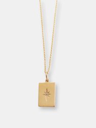 North Star Pendant Necklace - Gold