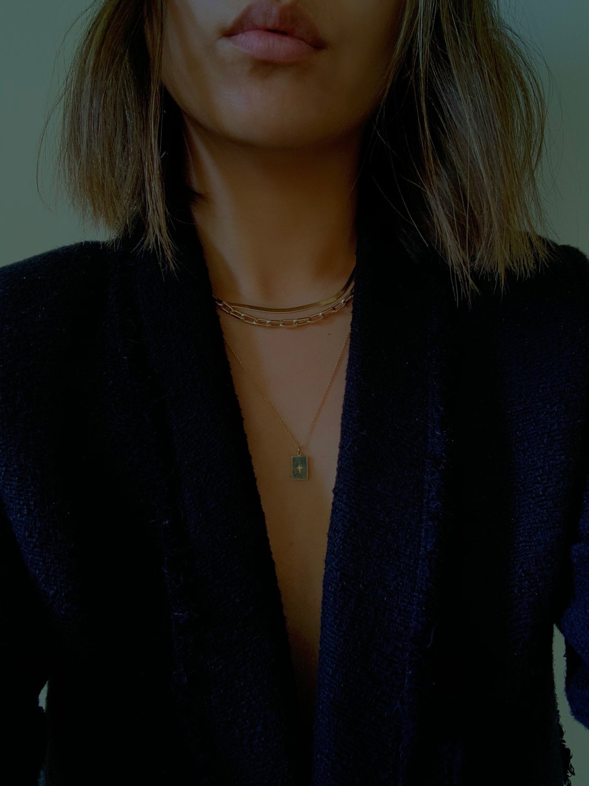 North Star Pendant Necklace, King + Curated