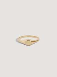 Petite Signet Ring - Gold