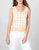 Gingham Tank In White/apricot - White/apricot