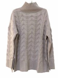 Luxe Cable Funnel Sweater