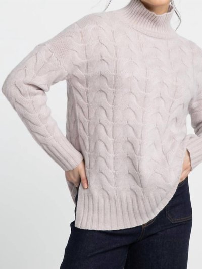 Kinross Luxe Cable Funnel Sweater product