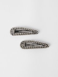 2-Pack Rhinestone Snap Clips