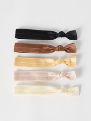 5-Pack Printed Hair Ties