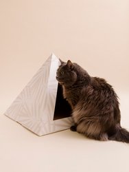 'Neutral Palm' Cardboard Cat Pyramid