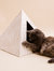 'Neutral Palm' Cardboard Cat Pyramid