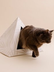 'Neutral Palm' Cardboard Cat Pyramid