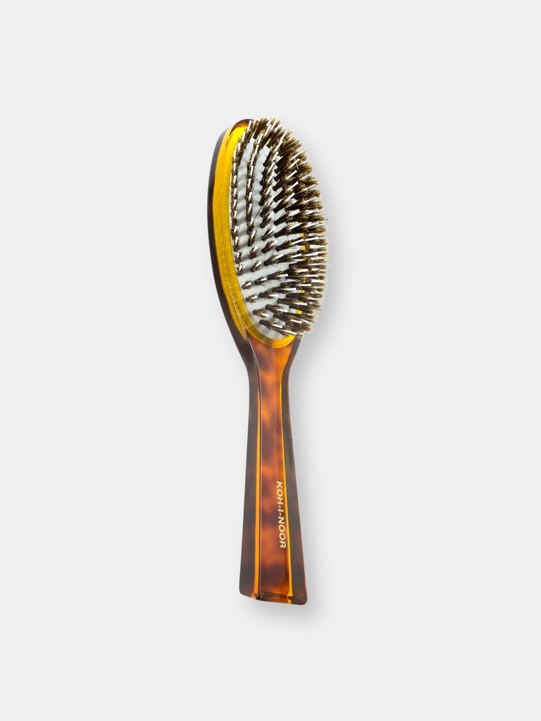 Jaspè Oval Boar and Nylon Pin Brush