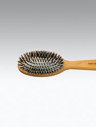 Legno Alder Wood Pneumatic Hair Brush with Boar Bristles and Nylon Pins