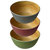 5 1/2 Inch Wide Assorted Color Bamboo With Melamine Bowl