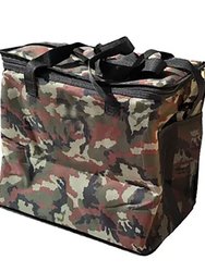 Camouflage Folding Insulated Cooler With Travel Strap