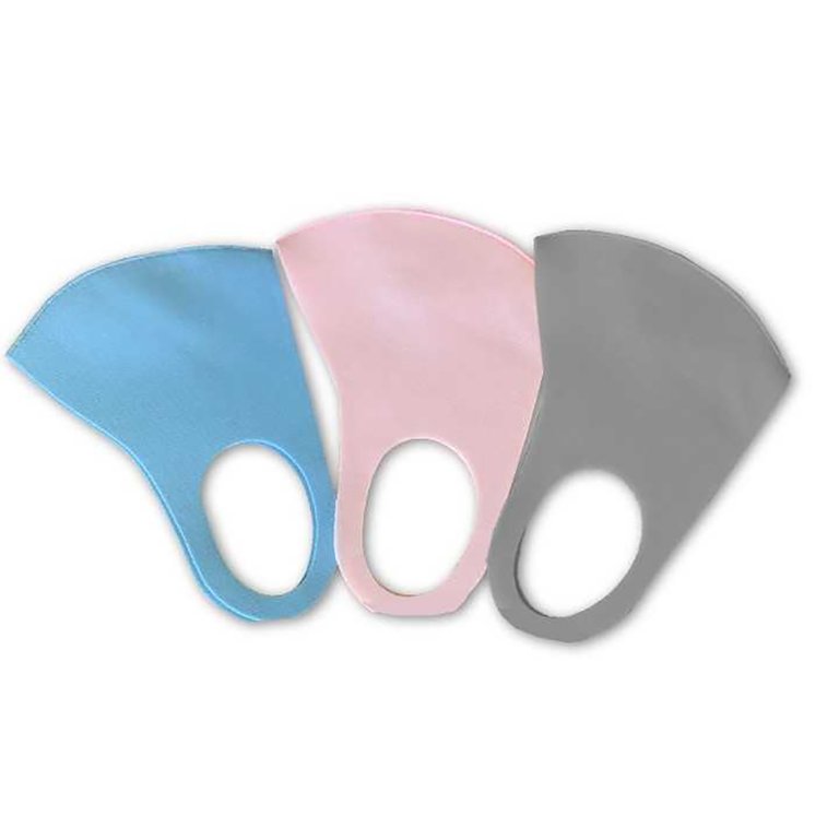 Kids Assorted Colors Washable Mask - Blue/Pink/Grey