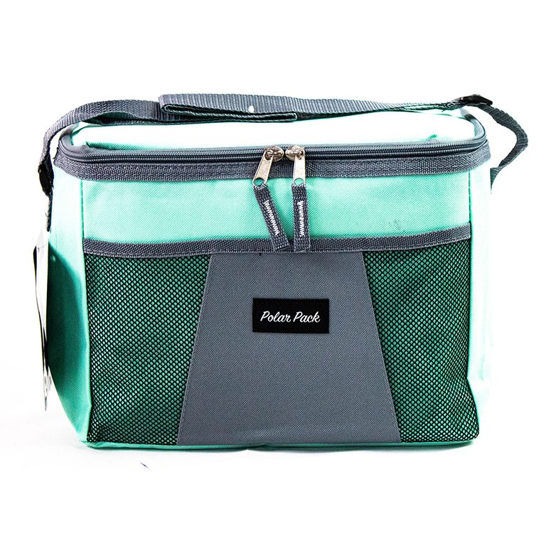 Polar Pack 12-Can Insulated Cooler Bag with Mesh Pocket