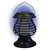 Solar-Powered Light & Insect Zapper - Black