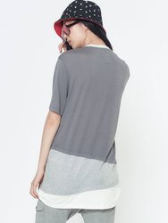 3 Layer Cutblock Tee - Unisex