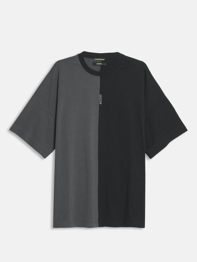 Konus Color Blocked Oversize Tee with Reflective Tape - Black product