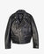 Konus Lamb Skin Moto Leather Jacket in Black - BLACK
