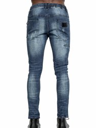 Konus Men's Drawcord Jeans in Indigo