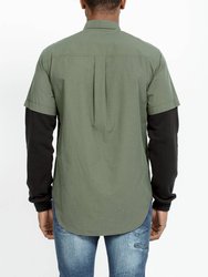 Men's 2 Layer Shirt In Grape Leaf