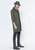 Men's 3Q Sleeve Fish Tail Coat - Olive