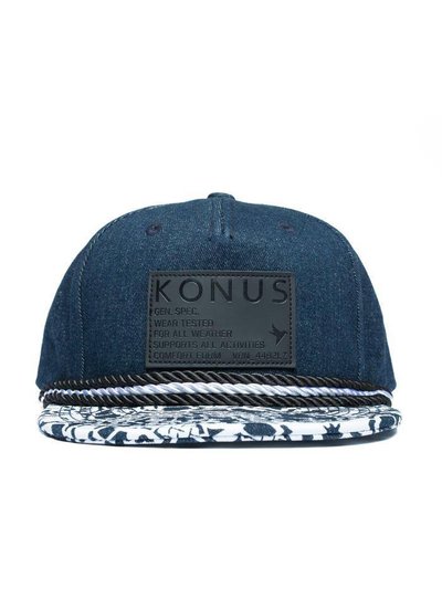 Konus Men's 5 Panel Denim Snapback Cap product