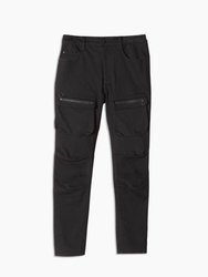 Men's 5 Pocket Slim Pants With Cargo Pockets