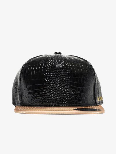 Konus Men's Alligator Skin Snapback In Black/Gold product