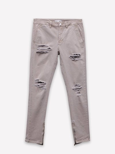 Konus Men's Ankle Zipper Pants In Taupe product