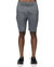 Men's Asymmetrical Zipper Fly Shorts - Gray