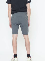 Men's Asymmetrical Zipper Fly Shorts