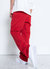 Men's Baggy Chino Pants In Red