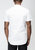 Men's Band Collar Panel Shirt In White