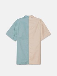 Men's Bellow Pocket Oversize Short Sleeve Shirt In Khaki