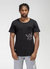 Men's Bird Graphic Curved Hem Tee In Black - Black