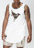 Men's Bird Logo Tanktop In White - White