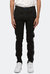 Men's Black Denim With Print On Side Seams