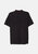 Men's Black Fully Fashioned Short Sleeve Mock Neck Sweater - Black