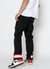 Men's Cargo Pants with Reflective Tape In Black