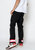 Men's Cargo Pants with Reflective Tape In Black