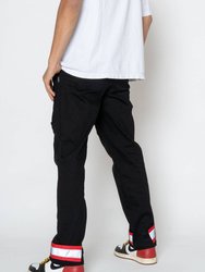 Men's Cargo Pants with Reflective Tape In Black