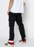 Men's Cargo Pants with Reflective Tape In Black