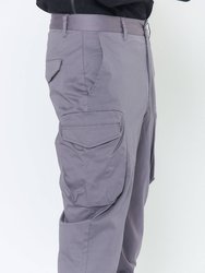 Men's Cargo Pocket Jogger With Side Stripe In Purple