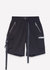 Men's Cargo Shorts In Black - Black