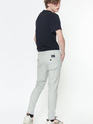 Men's Chino Pant With Asymmetrical Zipper Fly In Gray
