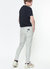 Men's Chino Pant With Asymmetrical Zipper Fly In Gray