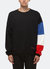 Men's Color Blocked Sweatshirt In Black - Black