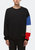 Men's Color Blocked Sweatshirt In Black - Black